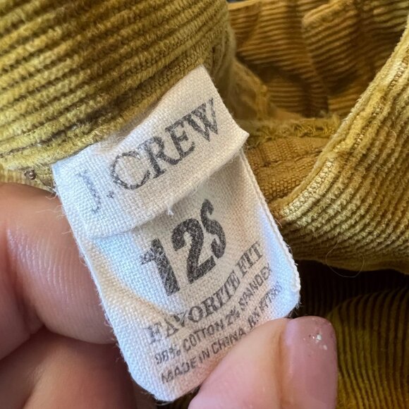 J Crew Size 12S Favorite Fit Corduroy Pants Stretch Slacks Cords Slim Straight - Picture 9 of 11